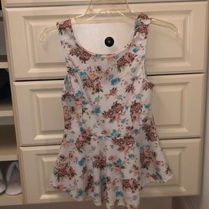 Floral Peplum Top